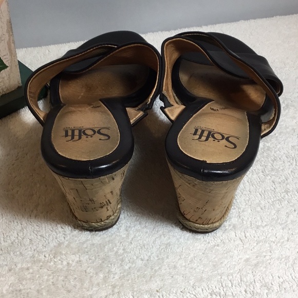 SOFFT SLIP ON LEATHER WEDGES - Picture 7 of 7